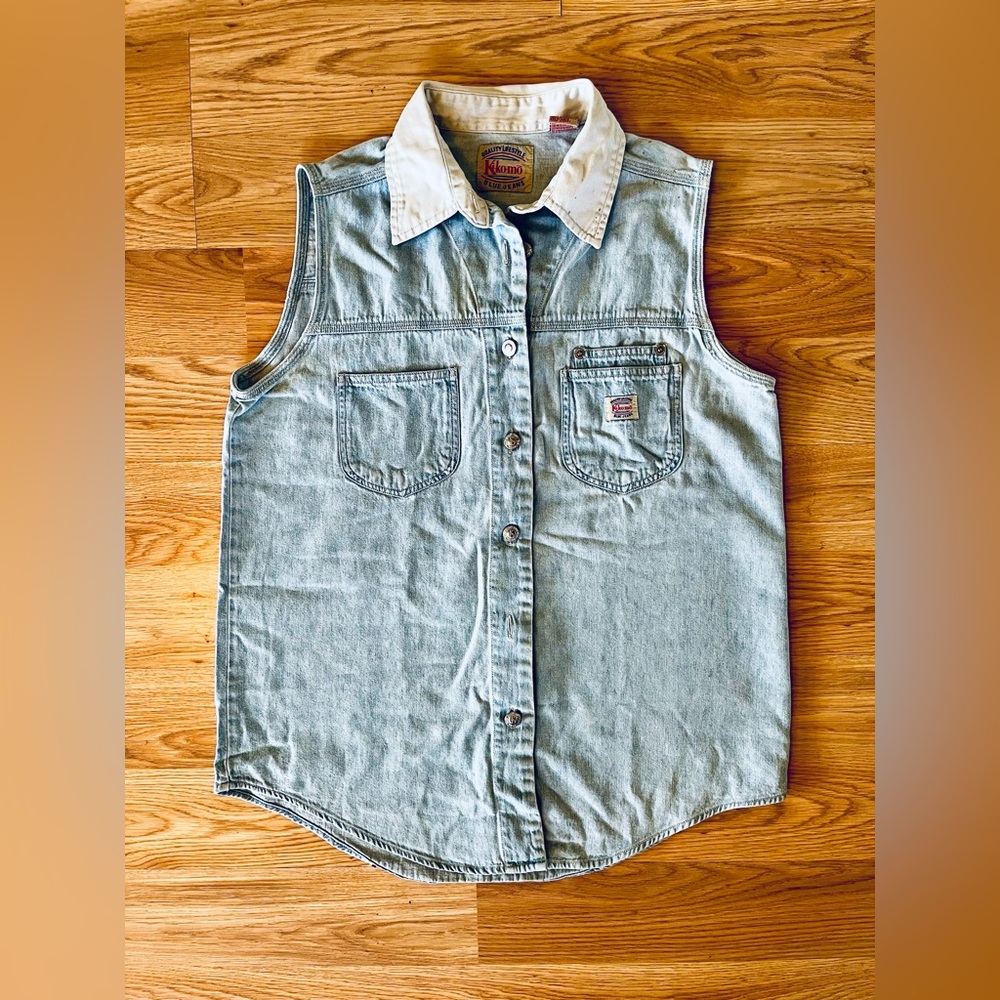 Vintage Ki-Ko-Mo Quality Lifestyle Blue Jeans Vest Vintage Vest Women’s M Medium